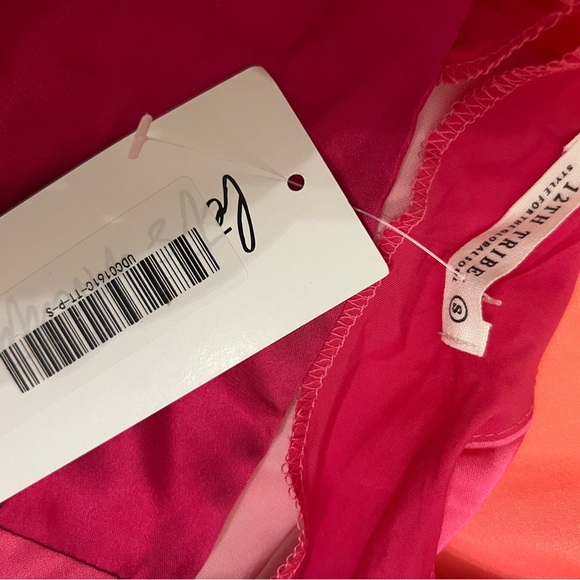 12th tribe Mirabella Pink Satin Sorbet Maxi Dress - Picture 4 of 5